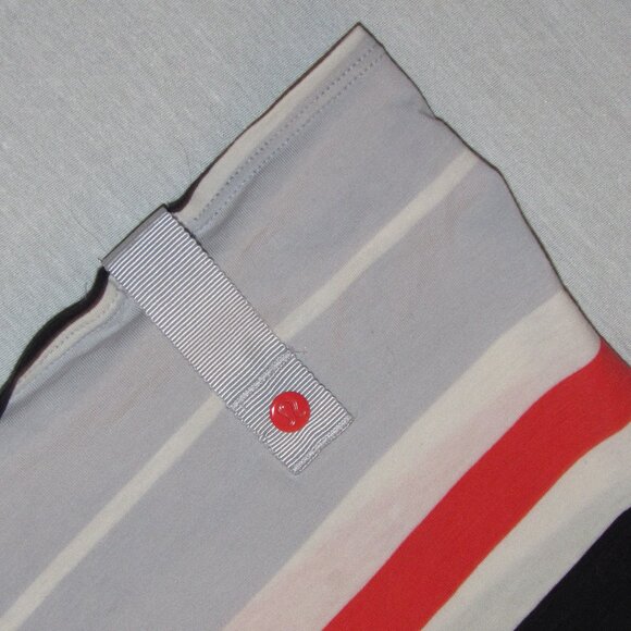 Lululemon Vinyasa Scarf Vitasea Beach Blanket Stripe Alarming Naval Blue Wrap - Picture 4 of 4